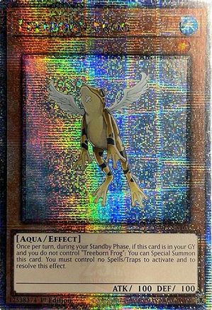 QUARTER CENTURY SECRET RARE Treeborn Frog (Quarter Century Secret Rare) (RA03-EN161) - Quarter Century Bonanza 1st Edition