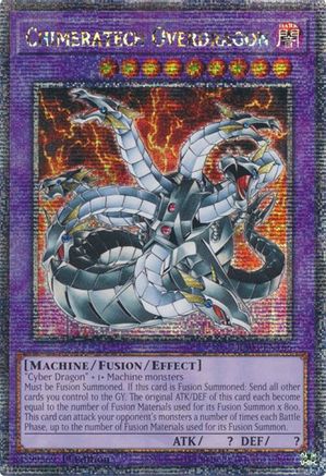 QUARTER CENTURY SECRET RARE Chimeratech Overdragon (Quarter Century Secret Rare) (RA03-EN166) - Quarter Century Bonanza 1st Edition