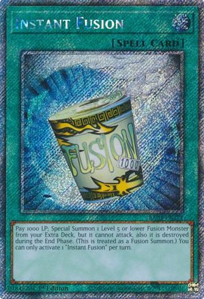 PLATINUM SECRET RARE Instant Fusion (Platinum Secret Rare) (RA03-EN171) - Quarter Century Bonanza 1st Edition