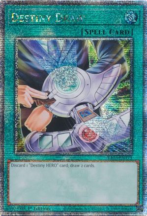QUARTER CENTURY SECRET RARE Destiny Draw (Quarter Century Secret Rare) (RA03-EN173) - Quarter Century Bonanza 1st Edition