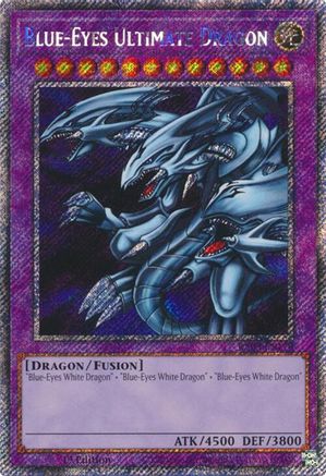 PLATINUM SECRET RARE Blue-Eyes Ultimate Dragon (Platinum Secret Rare) (RA03-EN178) - Quarter Century Bonanza 1st Edition