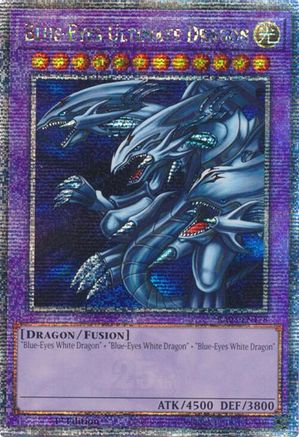 QUARTER CENTURY SECRET RARE Blue-Eyes Ultimate Dragon (Quarter Century Secret Rare) (RA03-EN178) - Quarter Century Bonanza 1st Edition