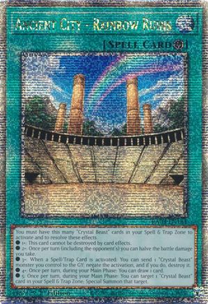 QUARTER CENTURY SECRET RARE Ancient City - Rainbow Ruins (Quarter Century Secret Rare) (RA03-EN181) - Quarter Century Bonanza 1st Edition