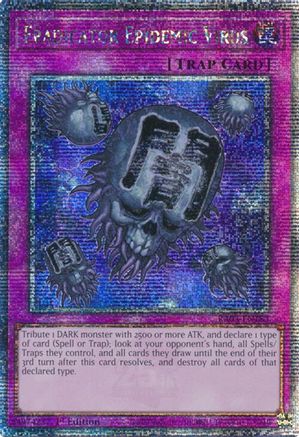 QUARTER CENTURY SECRET RARE Eradicator Epidemic Virus (Quarter Century Secret Rare) (RA03-EN183) - Quarter Century Bonanza 1st Edition