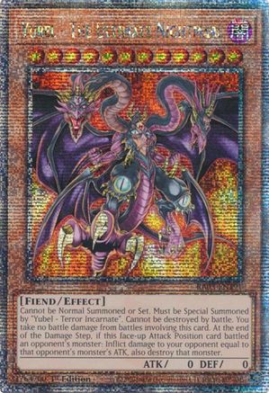 QUARTER CENTURY SECRET RARE Yubel - The Ultimate Nightmare (Quarter Century Secret Rare) (RA03-EN191) - Quarter Century Bonanza 1st Edition