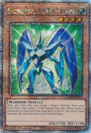 QUARTER CENTURY SECRET RARE Elemental HERO Prisma (Quarter Century Secret Rare) (RA03-EN193) - Quarter Century Bonanza 1st Edition