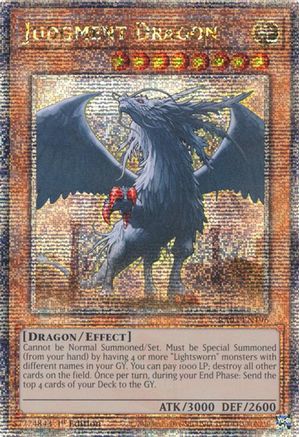 QUARTER CENTURY SECRET RARE Judgment Dragon (Quarter Century Secret Rare) (RA03-EN196) - Quarter Century Bonanza 1st Edition