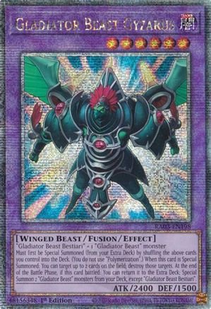 QUARTER CENTURY SECRET RARE Gladiator Beast Gyzarus (Quarter Century Secret Rare) (RA03-EN198) - Quarter Century Bonanza 1st Edition