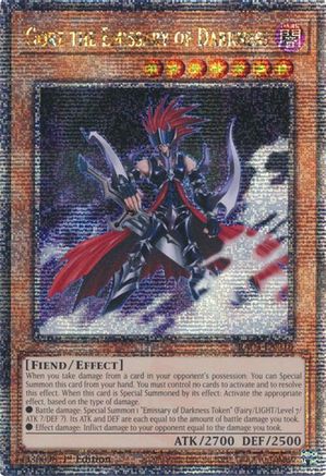 QUARTER CENTURY SECRET RARE Gorz the Emissary of Darkness (Quarter Century Secret Rare) (RA03-EN210) - Quarter Century Bonanza 1st Edition