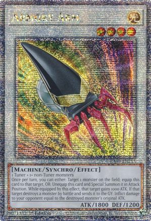 QUARTER CENTURY SECRET RARE Armory Arm (Quarter Century Secret Rare) (RA03-EN213) - Quarter Century Bonanza 1st Edition