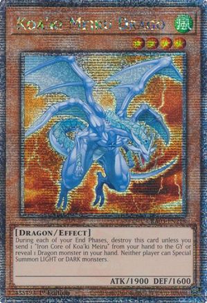 QUARTER CENTURY SECRET RARE Koa'ki Meiru Drago (Quarter Century Secret Rare) (RA03-EN218) - Quarter Century Bonanza 1st Edition