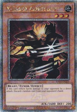 QUARTER CENTURY SECRET RARE X-Saber Airbellum (Quarter Century Secret Rare) (RA03-EN221) - Quarter Century Bonanza 1st Edition