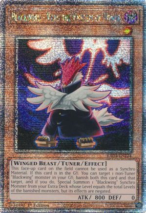 QUARTER CENTURY SECRET RARE Blackwing - Vayu the Emblem of Honor (Quarter Century Secret Rare) (RA03-EN224) - Quarter Century Bonanza 1st Edition
