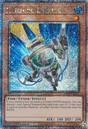 QUARTER CENTURY SECRET RARE Fishborg Blaster (Quarter Century Secret Rare) (RA03-EN225) - Quarter Century Bonanza 1st Edition
