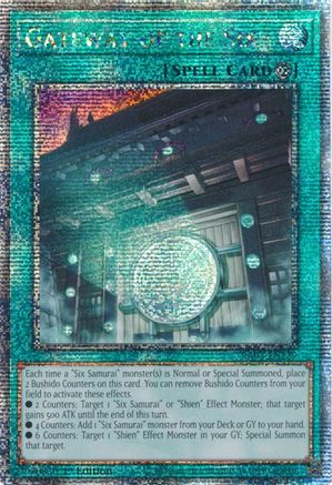 QUARTER CENTURY SECRET RARE Gateway of the Six (Quarter Century Secret Rare) (RA03-EN229) - Quarter Century Bonanza 1st Edition