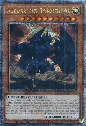 QUARTER CENTURY SECRET RARE Obelisk the Tormentor (Quarter Century Secret Rare) (RA03-EN230) - Quarter Century Bonanza 1st Edition