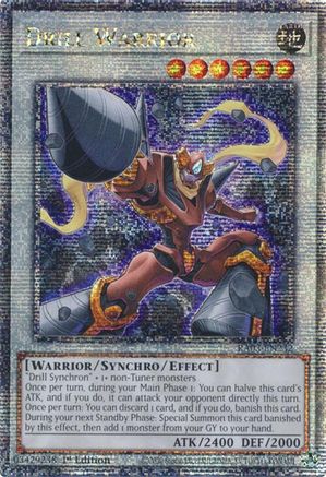 QUARTER CENTURY SECRET RARE Drill Warrior (Quarter Century Secret Rare) (RA03-EN232) - Quarter Century Bonanza 1st Edition