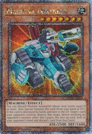 QUARTER CENTURY SECRET RARE Machina Fortress (Quarter Century Secret Rare) (RA03-EN233) - Quarter Century Bonanza 1st Edition