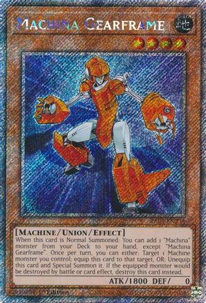 PLATINUM SECRET RARE Machina Gearframe (Platinum Secret Rare) (RA03-EN234) - Quarter Century Bonanza 1st Edition