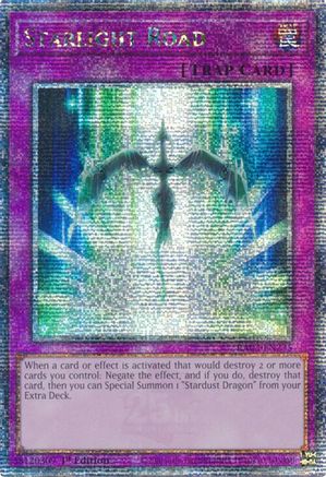 QUARTER CENTURY SECRET RARE Starlight Road (Quarter Century Secret Rare) (RA03-EN235) - Quarter Century Bonanza 1st Edition