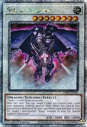 QUARTER CENTURY SECRET RARE Scrap Dragon (Quarter Century Secret Rare) (RA03-EN240) - Quarter Century Bonanza 1st Edition