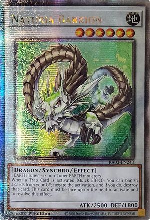 QUARTER CENTURY SECRET RARE Naturia Barkion (Quarter Century Secret Rare) (RA03-EN243) - Quarter Century Bonanza 1st Edition