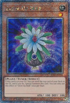 QUARTER CENTURY SECRET RARE Glow-Up Bulb (Quarter Century Secret Rare) (RA03-EN245) - Quarter Century Bonanza 1st Edition