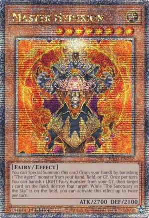 QUARTER CENTURY SECRET RARE Master Hyperion (Quarter Century Secret Rare) (RA03-EN252) - Quarter Century Bonanza 1st Edition