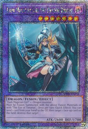 QUARTER CENTURY SECRET RARE Dark Magician Girl the Dragon Knight (Quarter Century Secret Rare) (RA03-EN258) - Quarter Century Bonanza 1st Edition