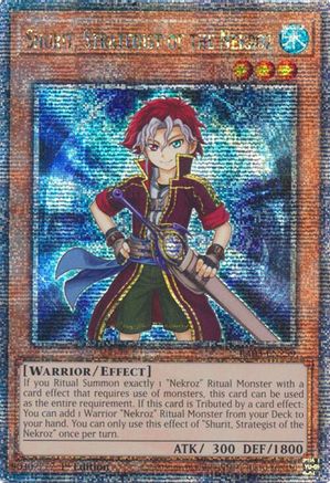 QUARTER CENTURY SECRET RARE Shurit, Strategist of the Nekroz (Quarter Century Secret Rare) (RA03-EN259) - Quarter Century Bonanza 1st Edition