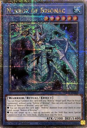 QUARTER CENTURY SECRET RARE Nekroz of Brionac (Quarter Century Secret Rare) (RA03-EN260) - Quarter Century Bonanza 1st Edition