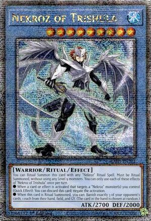QUARTER CENTURY SECRET RARE Nekroz of Trishula (Quarter Century Secret Rare) (RA03-EN261) - Quarter Century Bonanza 1st Edition