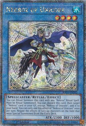 QUARTER CENTURY SECRET RARE Nekroz of Unicore (Quarter Century Secret Rare) (RA03-EN262) - Quarter Century Bonanza 1st Edition