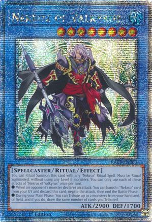 QUARTER CENTURY SECRET RARE Nekroz of Valkyrus (Quarter Century Secret Rare) (RA03-EN263) - Quarter Century Bonanza 1st Edition