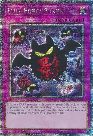 QUARTER CENTURY SECRET RARE Full Force Virus (Quarter Century Secret Rare) (RA03-EN267) - Quarter Century Bonanza 1st Edition