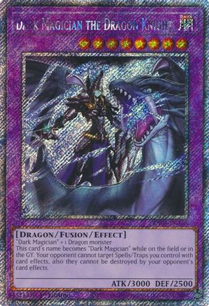 PLATINUM SECRET RARE Dark Magician the Dragon Knight (Platinum Secret Rare) (RA03-EN268) - Quarter Century Bonanza 1st Edition