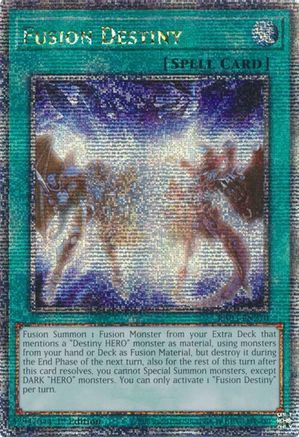 QUARTER CENTURY SECRET RARE Fusion Destiny (Quarter Century Secret Rare) (RA03-EN270) - Quarter Century Bonanza 1st Edition