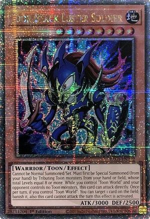QUARTER CENTURY SECRET RARE Toon Black Luster Soldier (Quarter Century Secret Rare) (RA03-EN272) - Quarter Century Bonanza 1st Edition