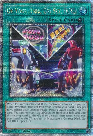 QUARTER CENTURY SECRET RARE On Your Mark, Get Set, DUEL! (Quarter Century Secret Rare) (RA03-EN276) - Quarter Century Bonanza 1st Edition