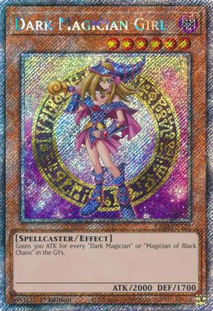 PLATINUM SECRET RARE Dark Magician Girl (Platinum Secret Rare) (B) (RA03-EN123) - Quarter Century Bonanza 1st Edition