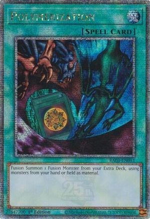 QUARTER CENTURY SECRET RARE Polymerization (A) (Alternate Art) (Quarter Century Secret Rare) (RA03-EN051) - Quarter Century Bonanza 1st Edition