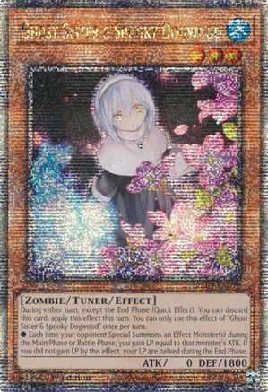 QUARTER CENTURY SECRET RARE Ghost Sister & Spooky Dogwood (Alternate Art) (Quarter Century Secret Rare) (RA03-EN020) - Quarter Century Bonanza 1st Edition