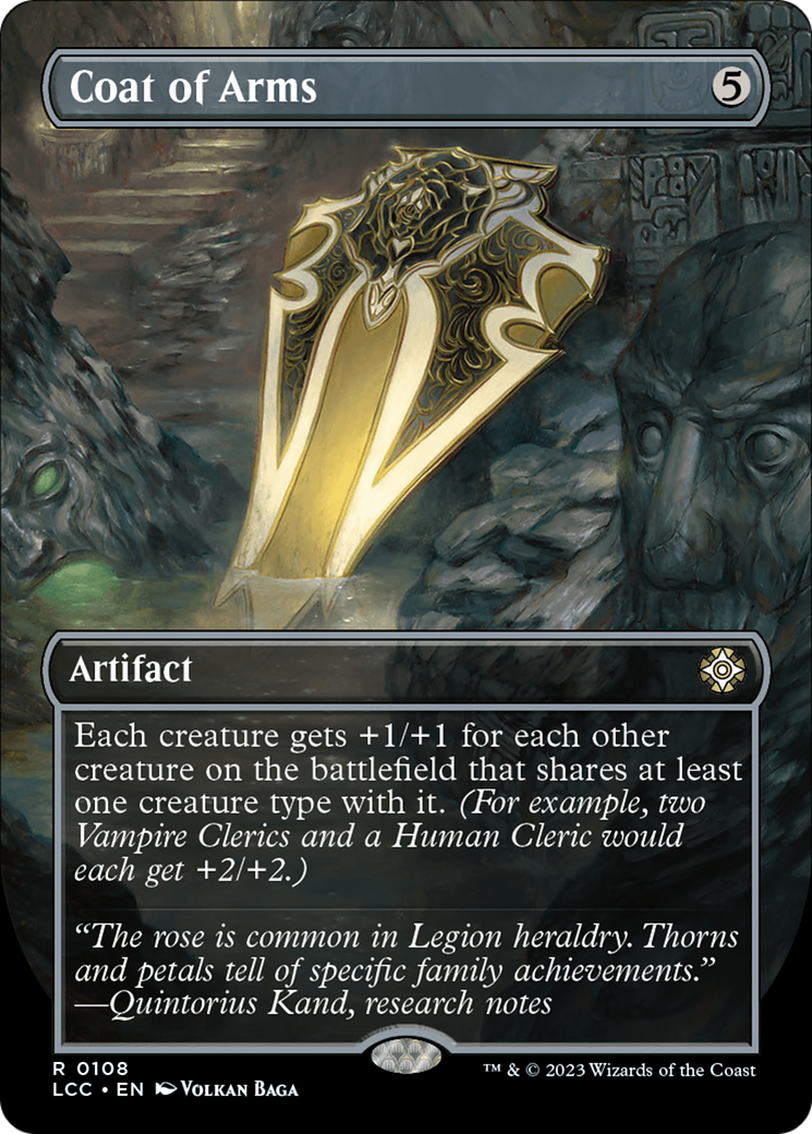 FOIL Coat of Arms (Borderless) (LCC-108) - The Lost Caverns of Ixalan Commander - Magic The Gathering