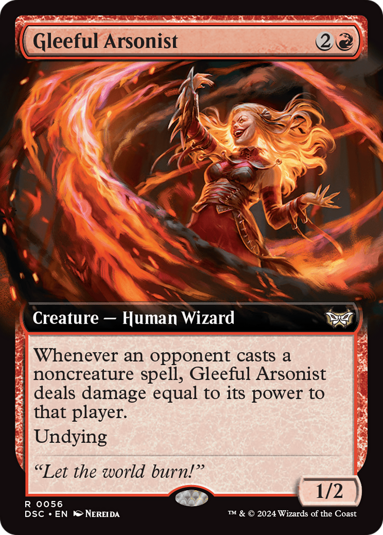 Gleeful Arsonist (DSC-056) - Duskmourn: House of Horror Commander - Magic The Gathering