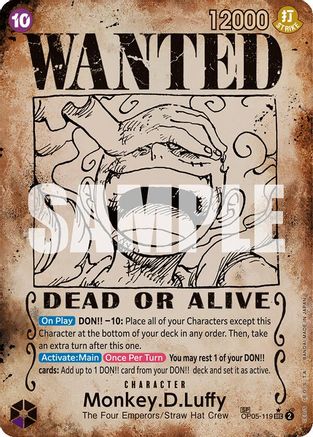Monkey.D.Luffy (Wanted Poster) (OP05-119) - Emperors in the New World - One Piece