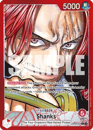Shanks (001) (Parallel) (OP09-001) - Emperors in the New World - One Piece