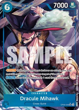 Dracule Mihawk (Parallel) (OP09-048) - Emperors in the New World - One Piece