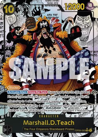 Marshall.D.Teach (093) (Parallel) (OP09-093) - Emperors in the New World - One Piece