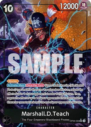 Marshall.D.Teach (093) (Alternate Art) (OP09-093) - Emperors in the New World - One Piece
