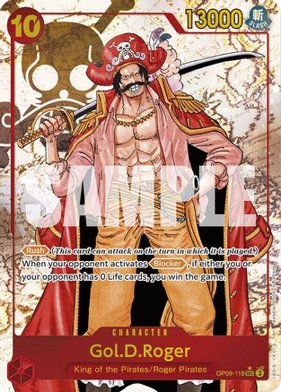 Gol.D.Roger (Alternate Art) (OP09-118) - Emperors in the New World - One Piece
